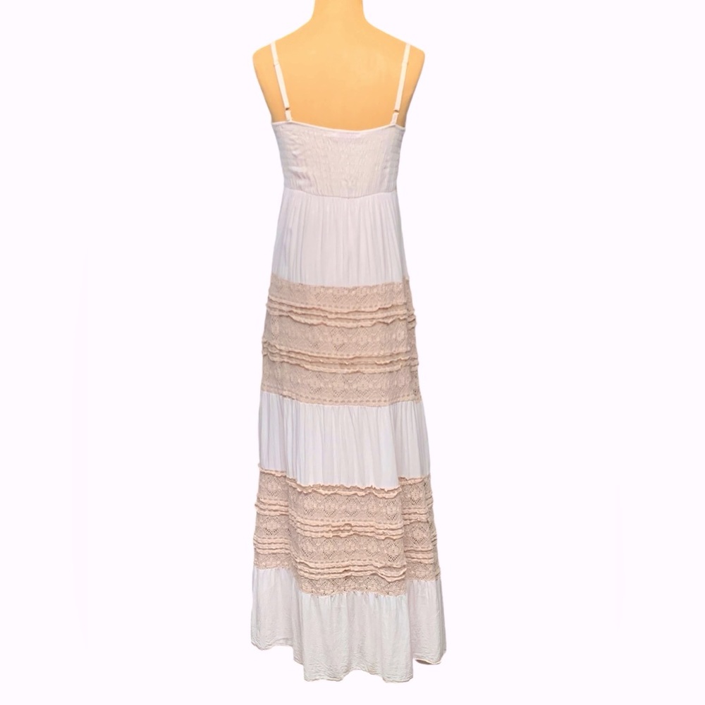 Scandal Italy, Cotton/ Viscose, Lace Bohemian Maxi Dress - Picture 3 of 13